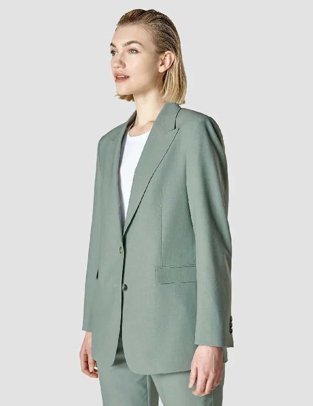 Essential Blazer Calm Green Melange