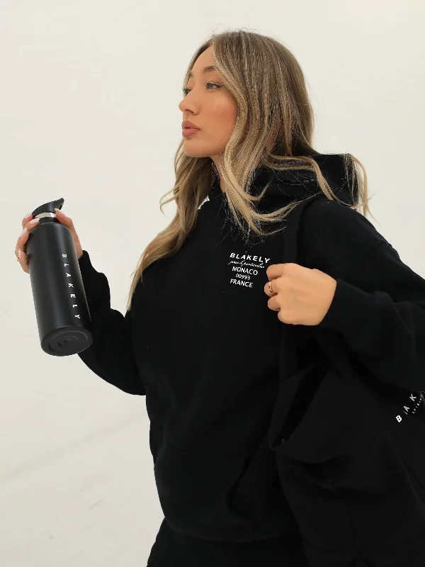 Monaco Oversized Hoodie - Black