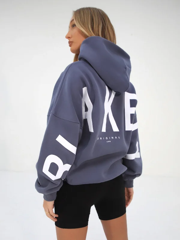 Isabel Oversized Hoodie - Blue