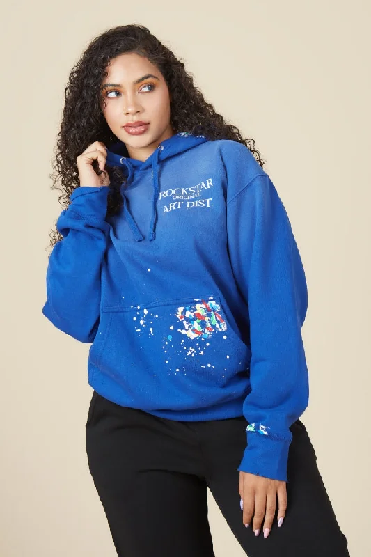 Make It Rain Royal Blue Oversized Hoodie