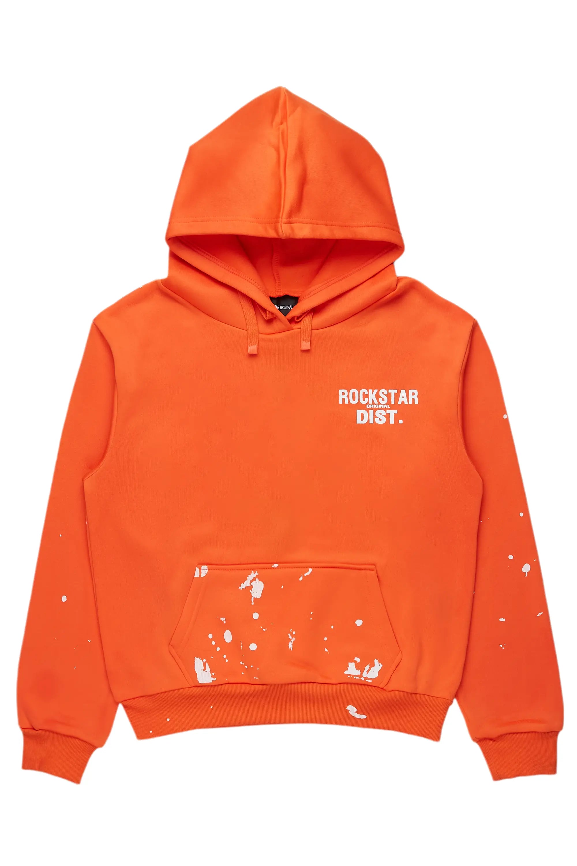 Nylia Orange Oversized Hoodie