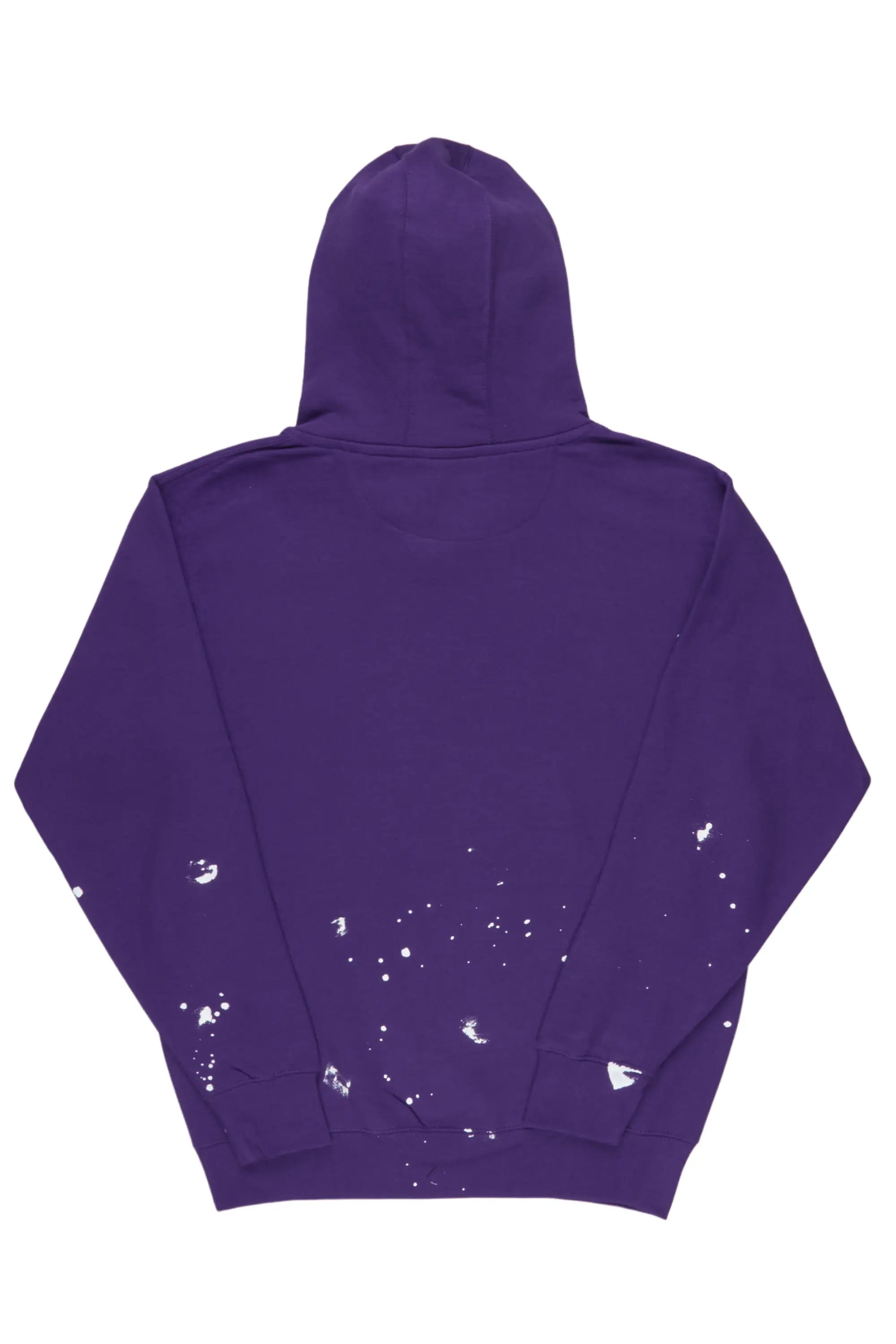 Nylia Purple Oversized Hoodie