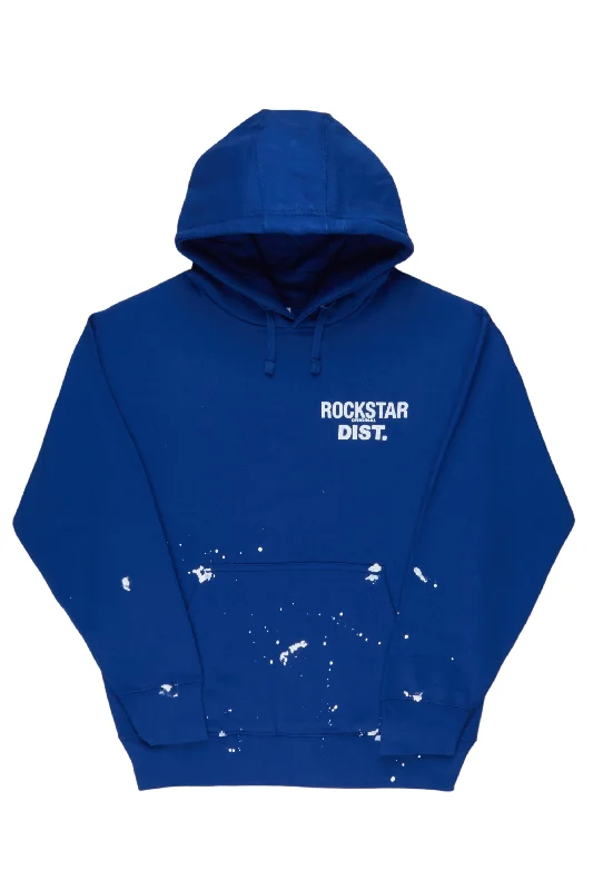 Nylia Royal Blue Oversized Hoodie