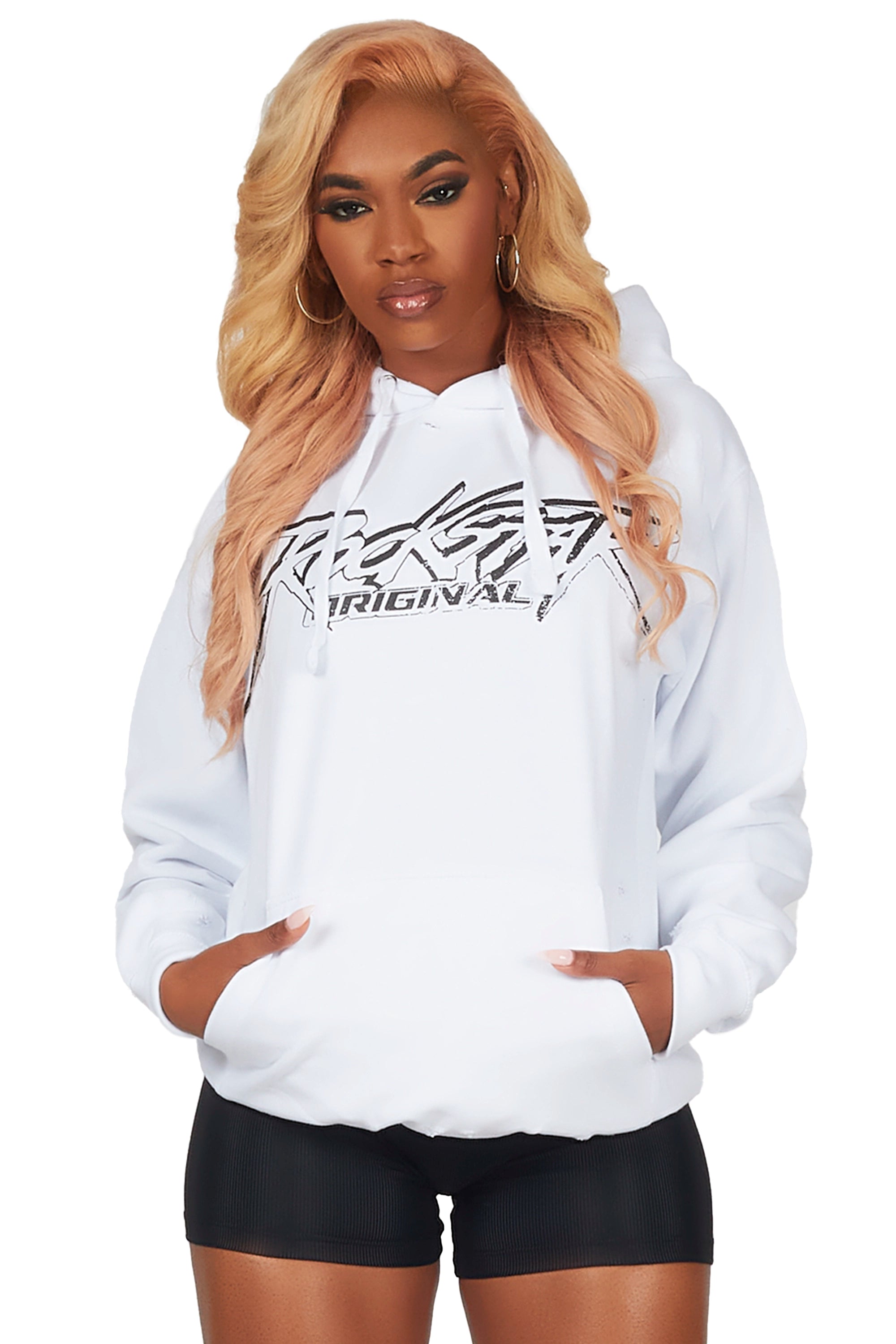 Raishas White Oversized Hoodie