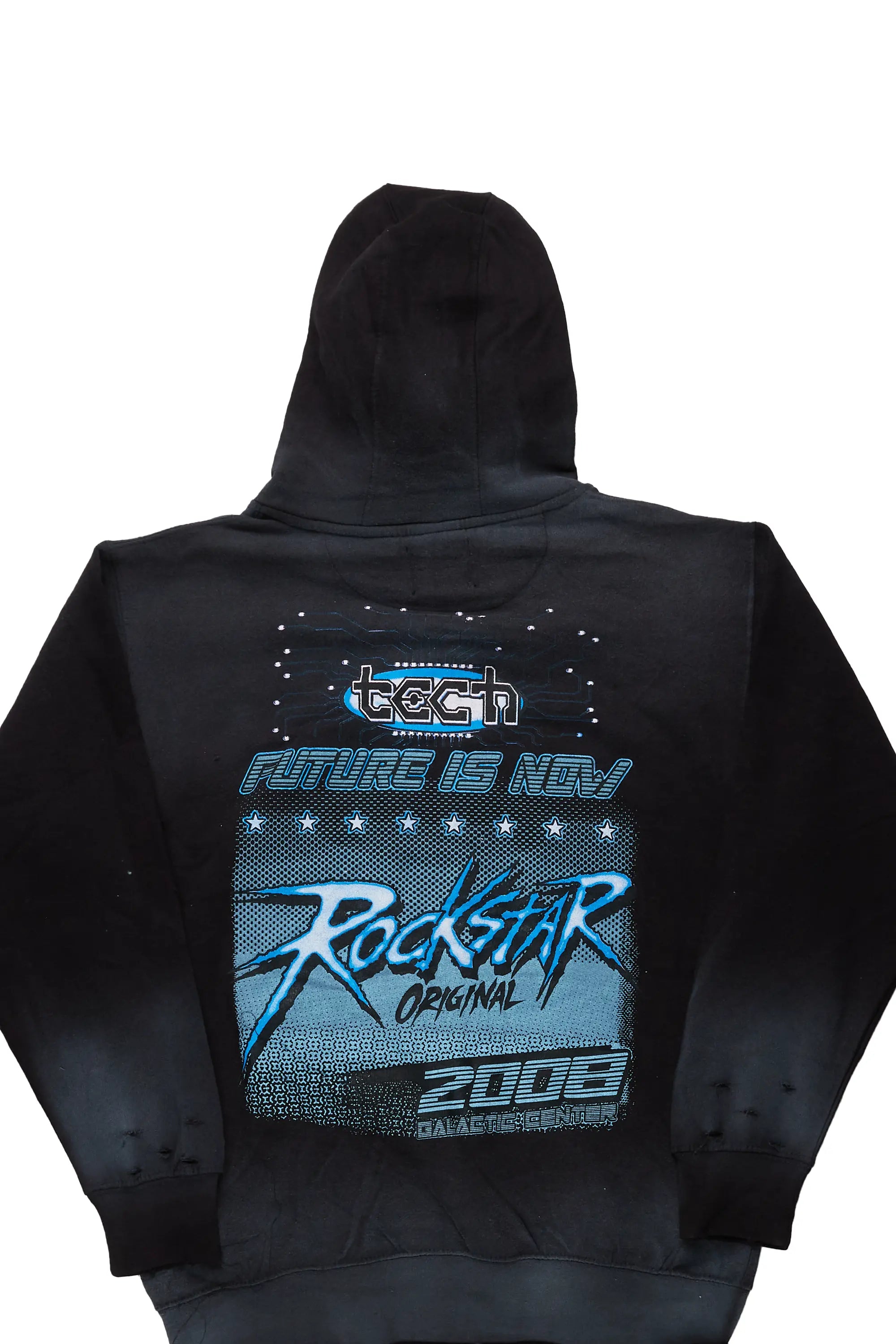 Future 2008 Black Oversized Hoodie