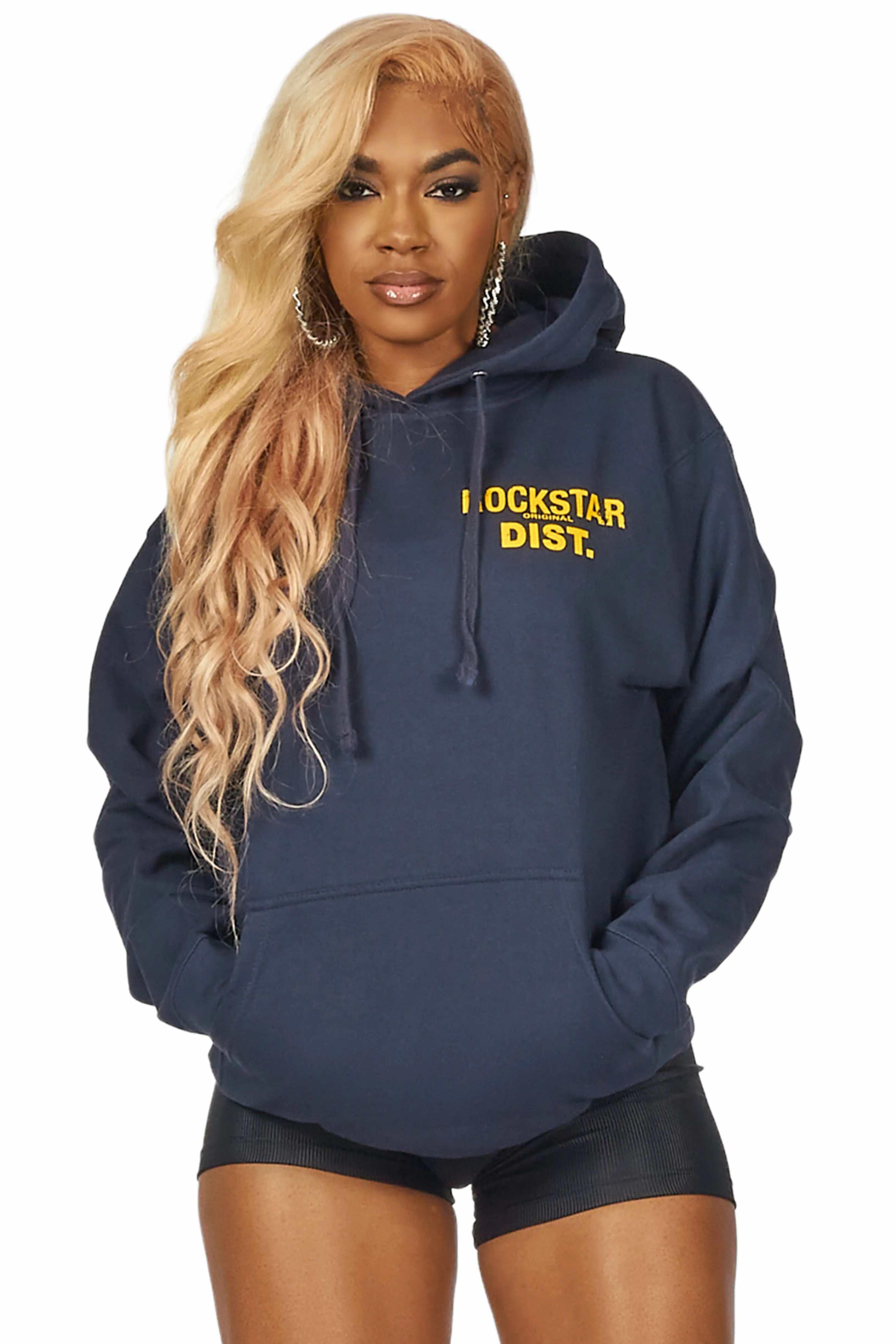 Dalasia Navy Oversized Hoodie