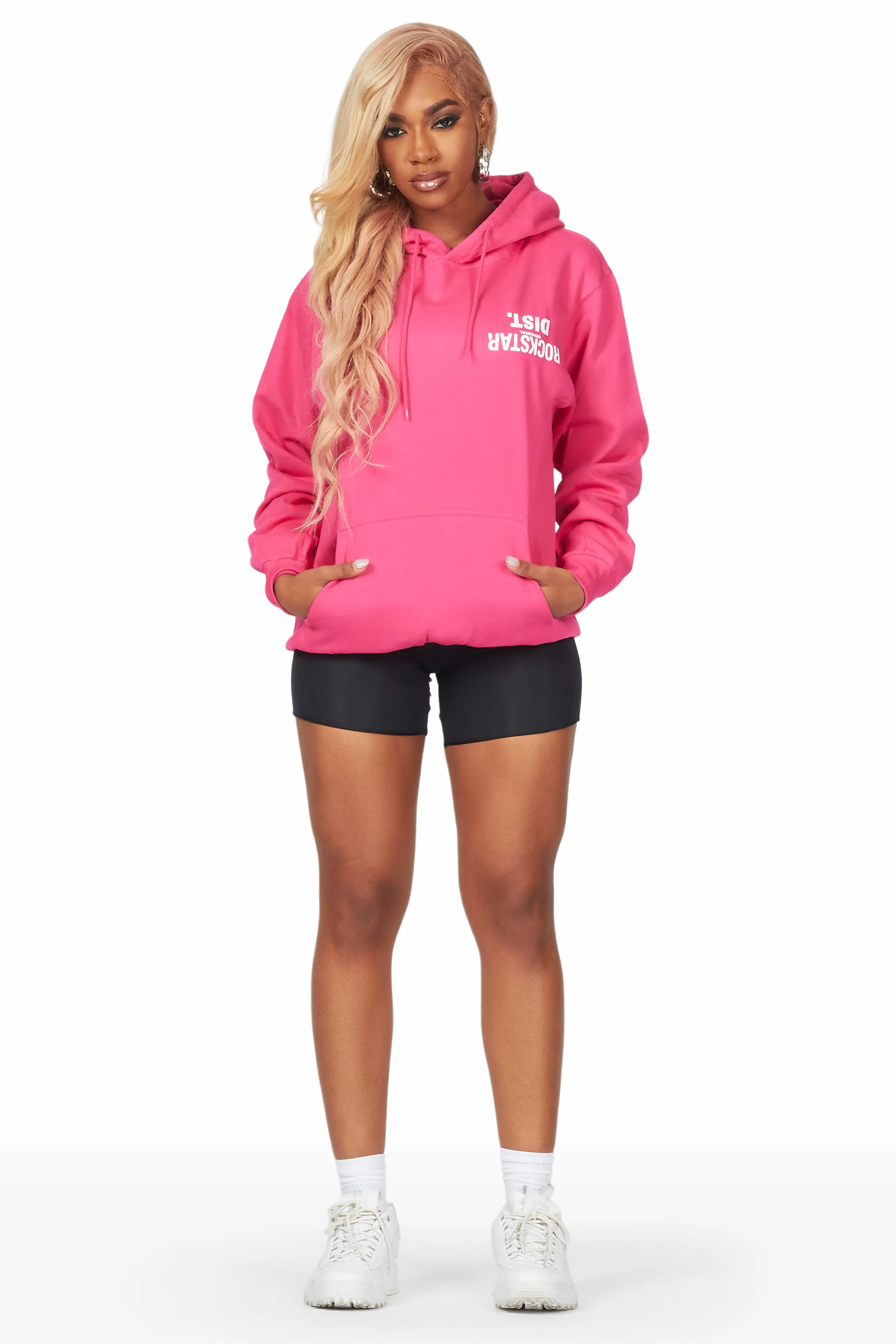 Kelita Fuchsia Oversized Hoodie