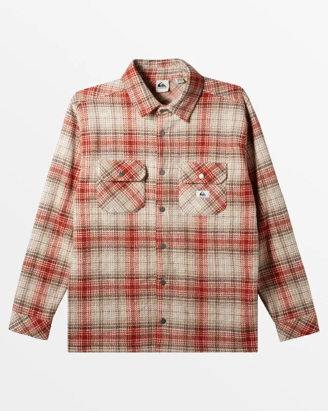 Epic Surf Days Fleece Overshirt - Birch Surf Days Plaid