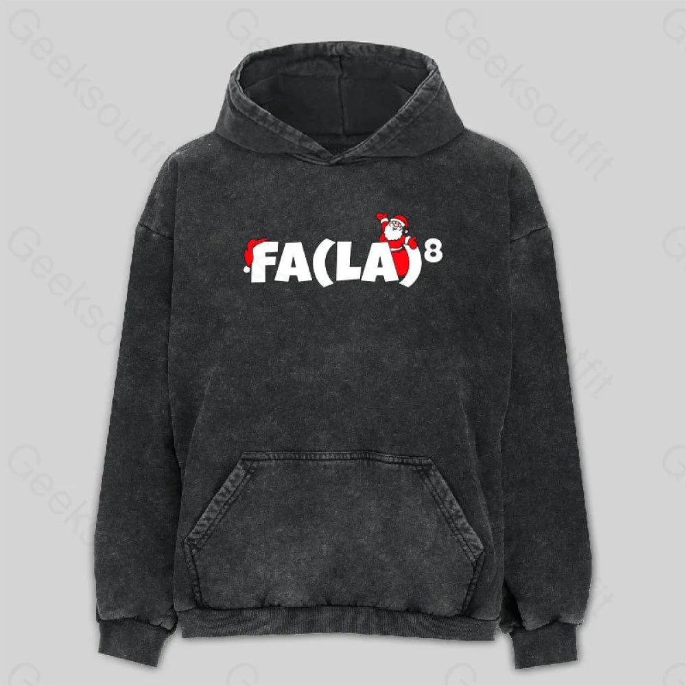 Funny Christmas Math Washed Hoodie