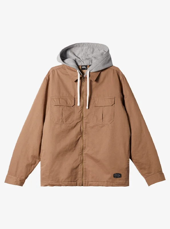 New Aitor Hooded Jacket - Fossil