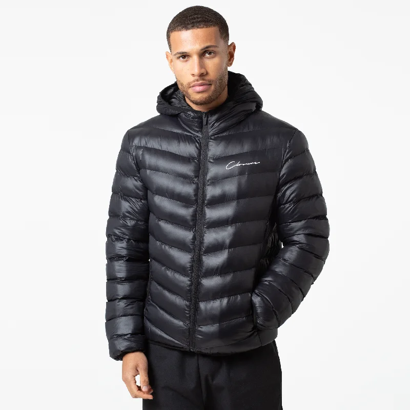 Slim Puffer Jacket | Black