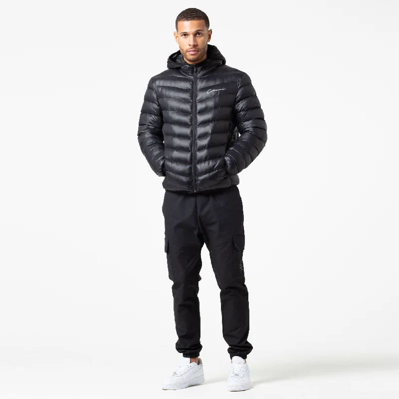 Slim Puffer Jacket | Black