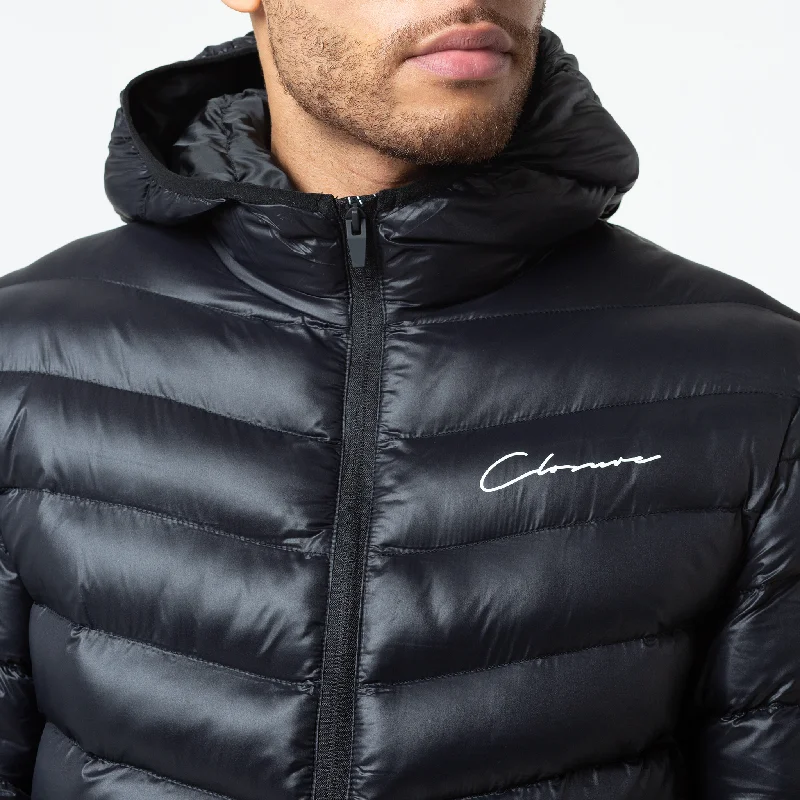 Slim Puffer Jacket | Black