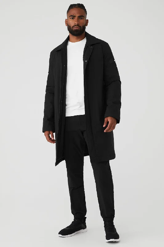 Signature Overcoat - Black