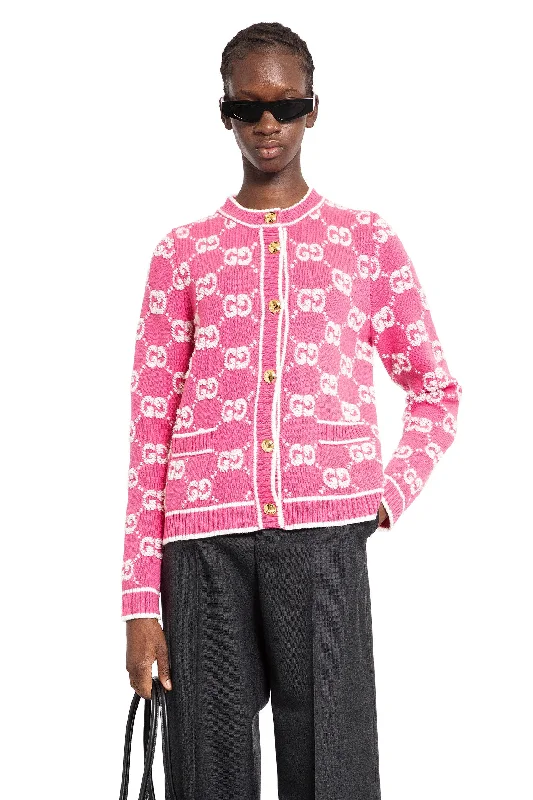 GUCCI WOMAN PINK KNITWEAR