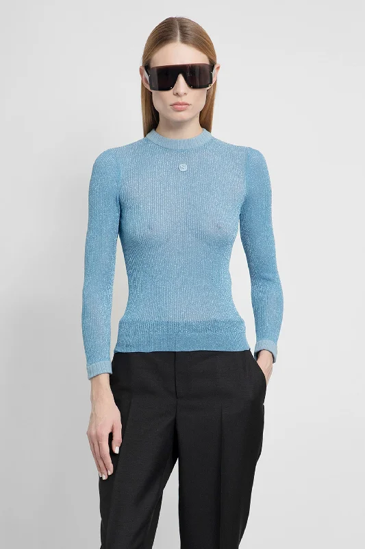 GUCCI WOMAN BLUE KNITWEAR