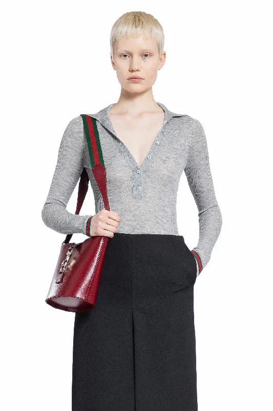 GUCCI WOMAN GREY KNITWEAR