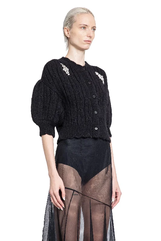 SIMONE ROCHA WOMAN BLACK KNITWEAR