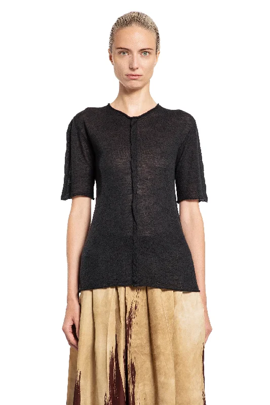 UMA WANG WOMAN BLACK KNITWEAR