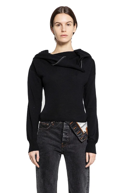 Y/PROJECT WOMAN BLACK KNITWEAR