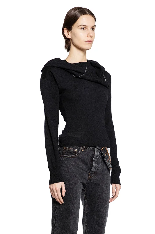 Y/PROJECT WOMAN BLACK KNITWEAR