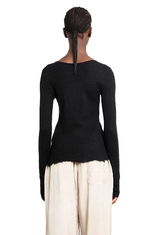 ZIGGY CHEN WOMAN BLACK KNITWEAR